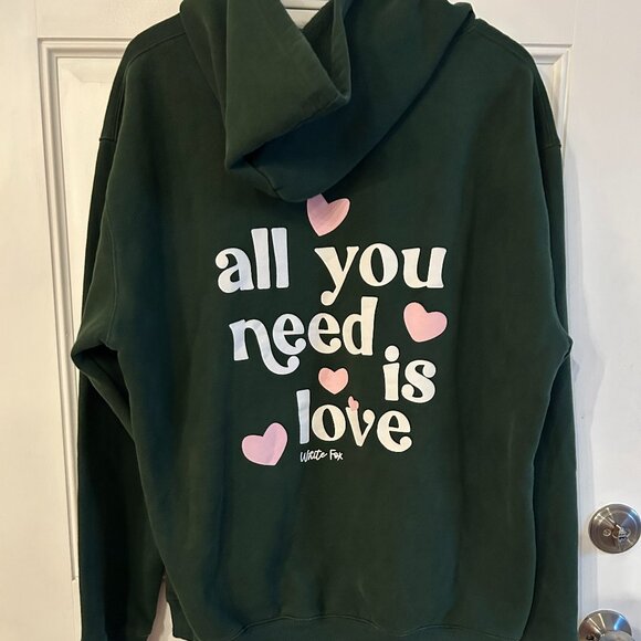 White Fox Boutique Women’s Green Hoodie - Picture 3 of 4